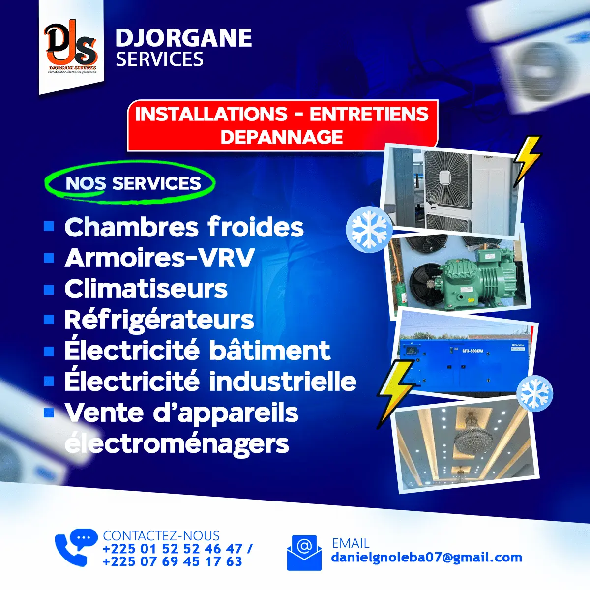 Affiche Djorgane Services